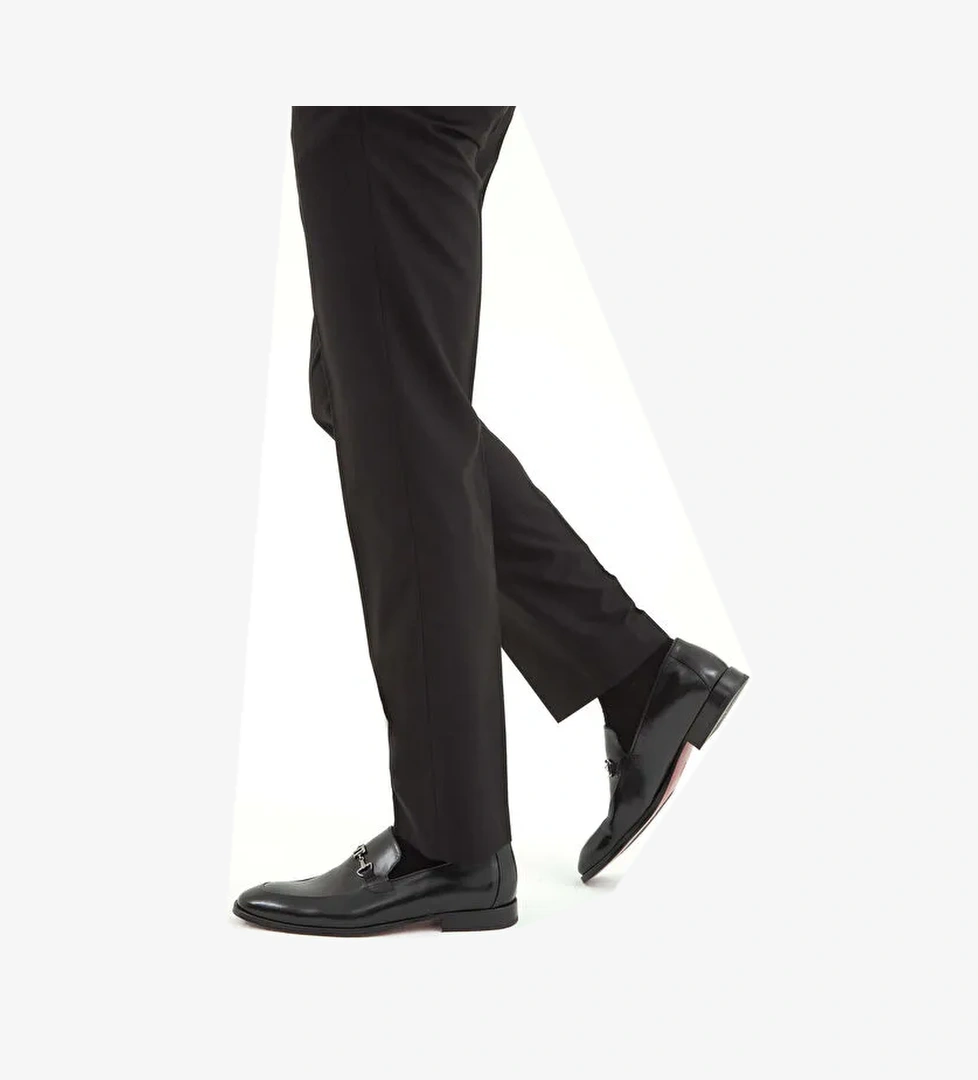 Tamer Tanca Siyah Erkek Deri Klasik Ayakkabı 848 48462 ERK AYK SK22/23 - Görsel 1