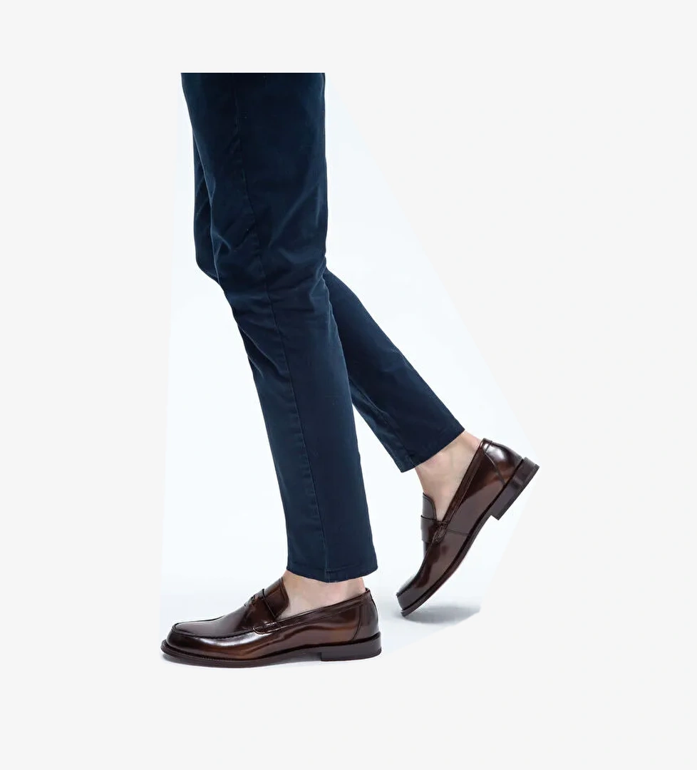 Tamer Tanca Erkek Hakiki Deri Taba Makosen Ayakkabı - Görsel 1