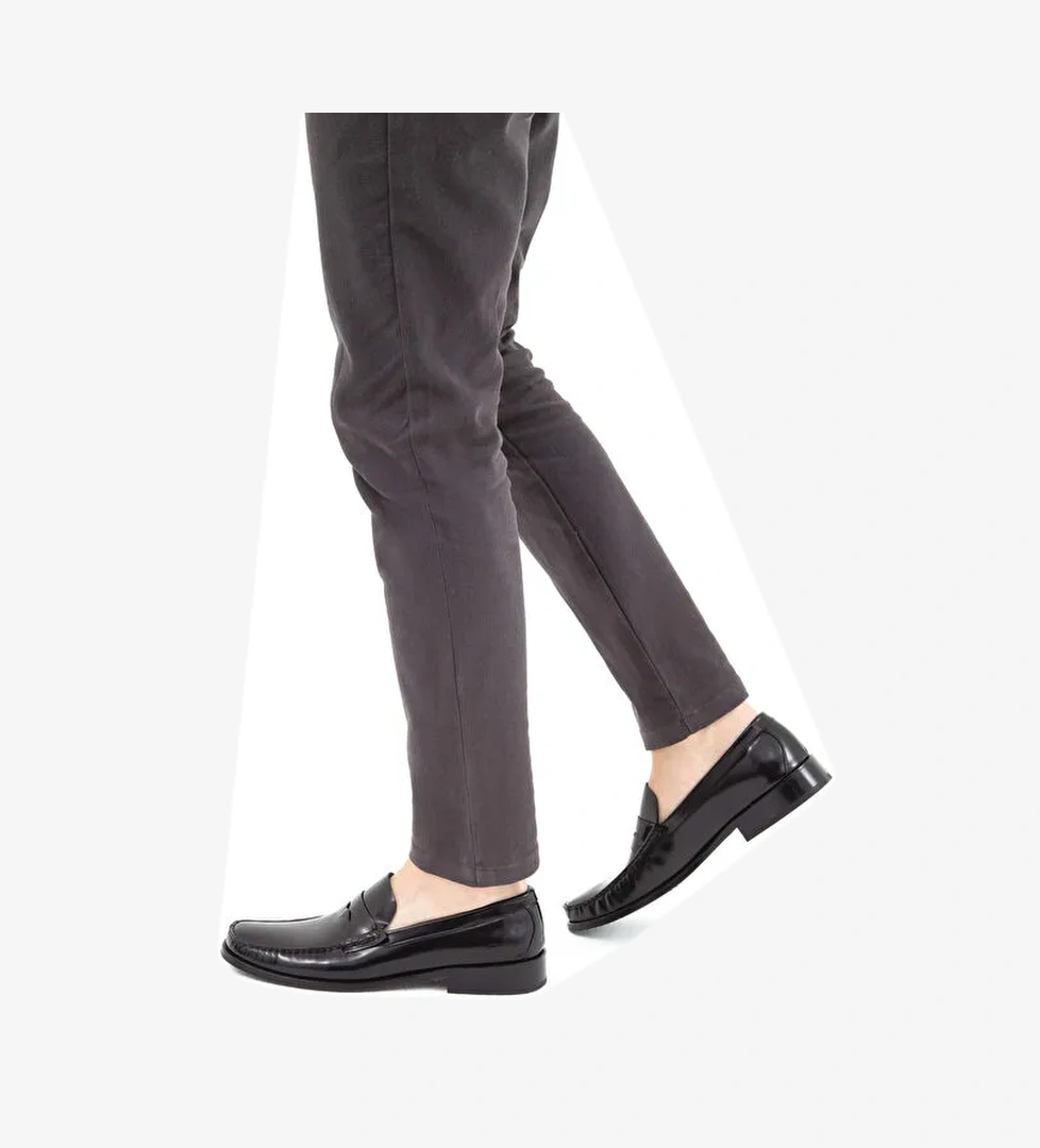 Tamer Tanca Bordo Erkek Deri Loafer 01 R-4163 K ERK AYK SK22/23 - Görsel 1