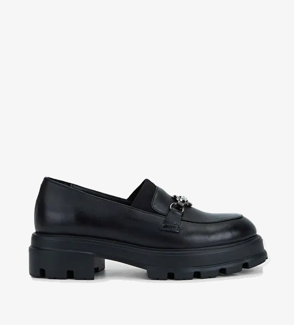 Tamer Tanca Siyah Kadın Rugan Loafer 775 4109 BN AYK SK23/24 - Görsel 1