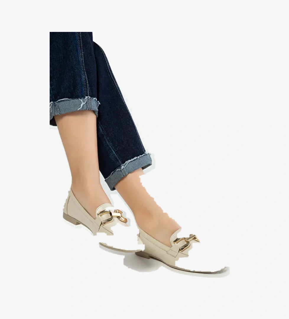 Tamer Tanca Vizon Kadın Deri Loafer 961 58 BN AYK Y23 - Görsel 1