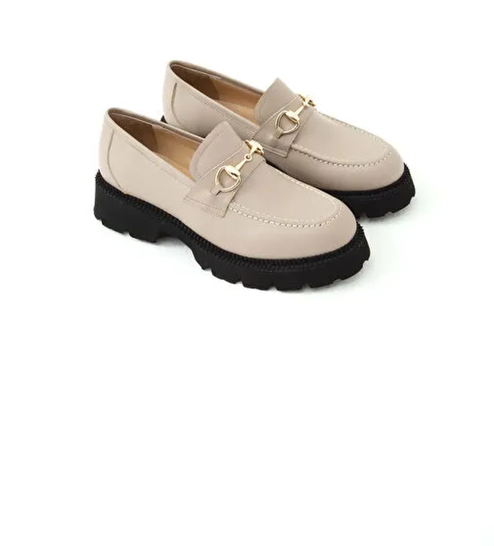 Tamer Tanca Vizon Kadın Deri Loafer 33 1000-1 BN AYK SK22/23 - Görsel 1