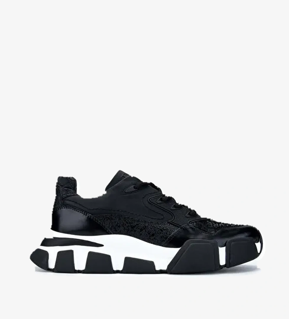 Tamer Tanca Erkek Hakiki Deri Siyah Sneakers & Spor Ayakkabı - Görsel 1