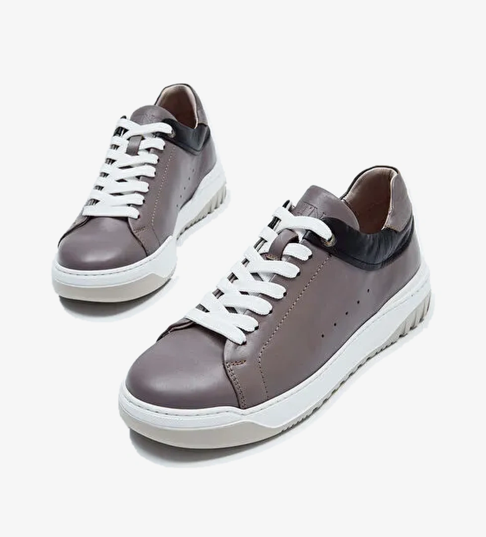 Tamer Tanca Vizon Erkek Deri Sneaker 383 5444 ERK AYK Y23 - Görsel 1