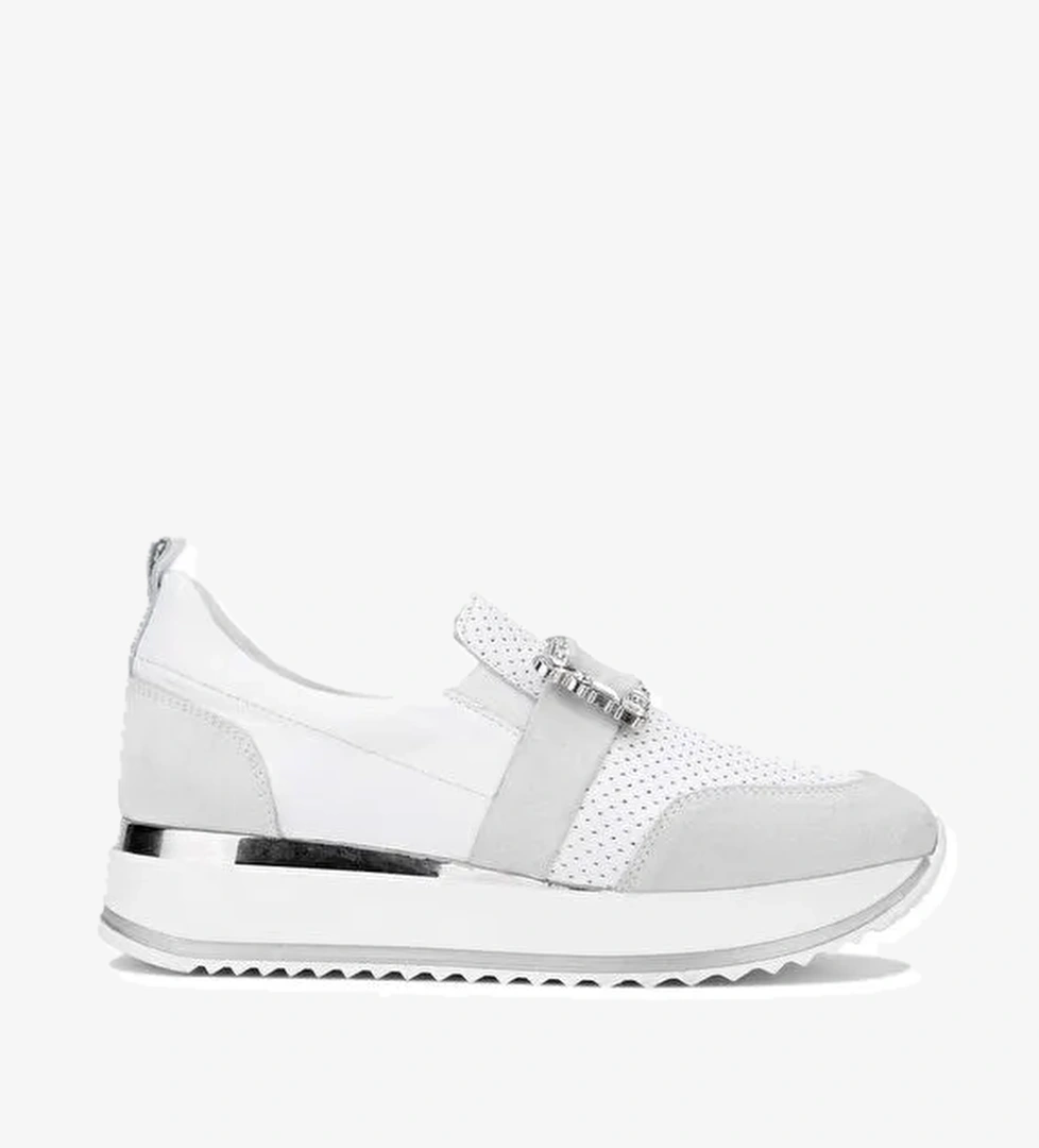 Tamer Tanca Siyah Kadın Deri Sneaker 923 TT-900 BN AYK Y24 - Görsel 1