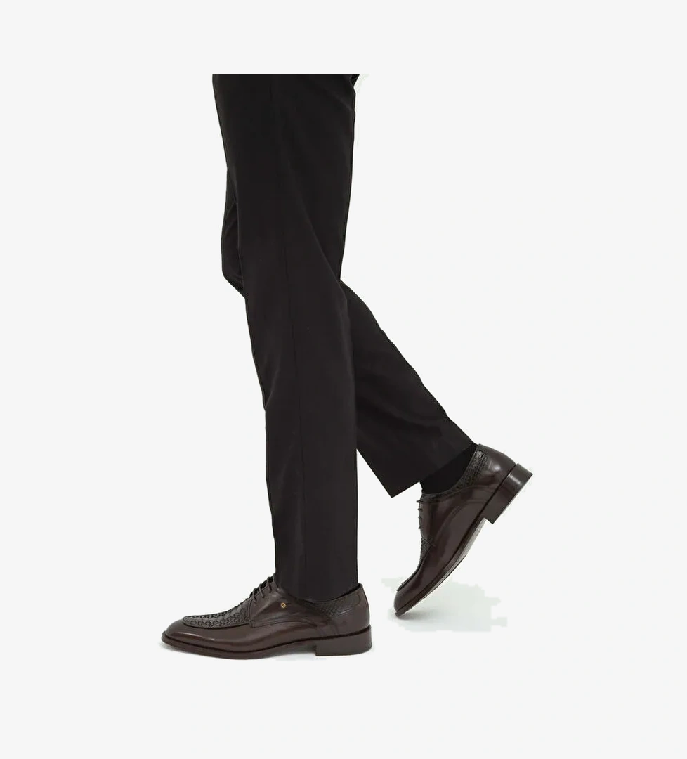 Tamer Tanca Siyah Erkek Deri Klasik Ayakkabı 183 19504 ERK AYK SK22/23 - Görsel 1