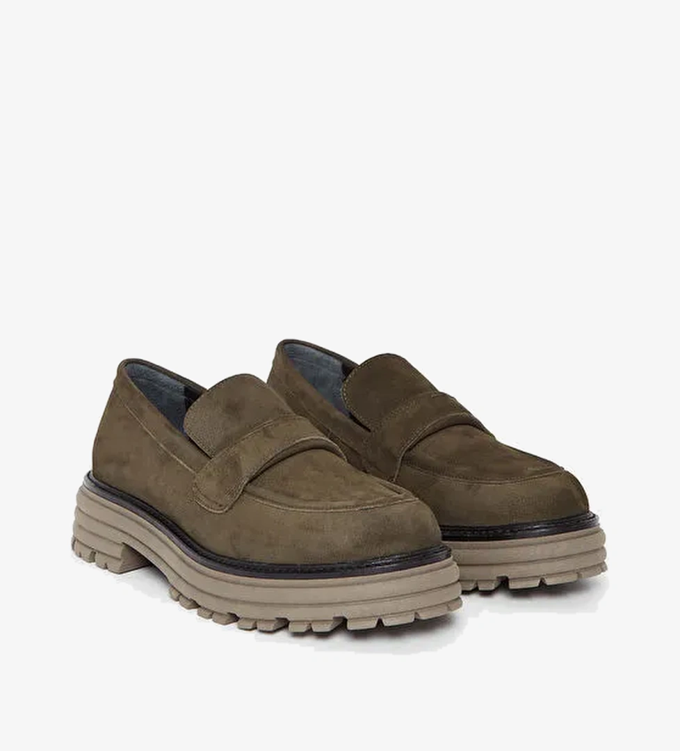 Tamer Tanca Siyah Kadın Deri Loafer 33 7501 BN AYK SK23/24 - Görsel 1