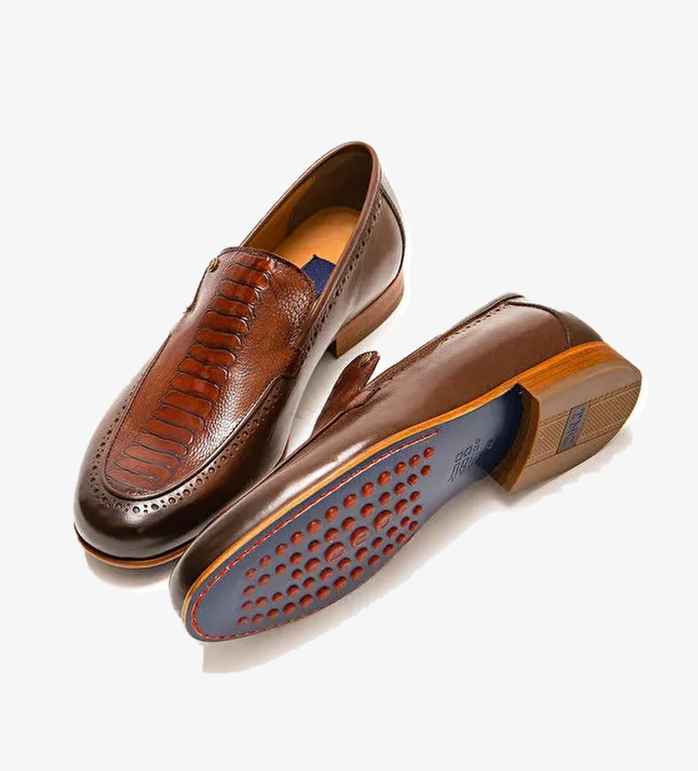 Tamer Tanca Siyah Erkek Deri Loafer 477 48297 ERK AYK Y22 - Görsel 1