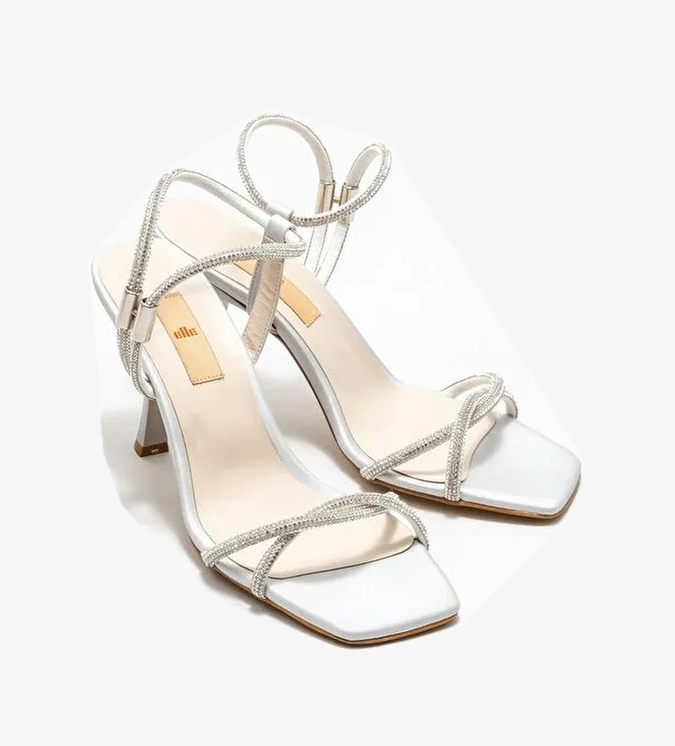 Lame Kadın Topuklu Sandalet - Görsel 1