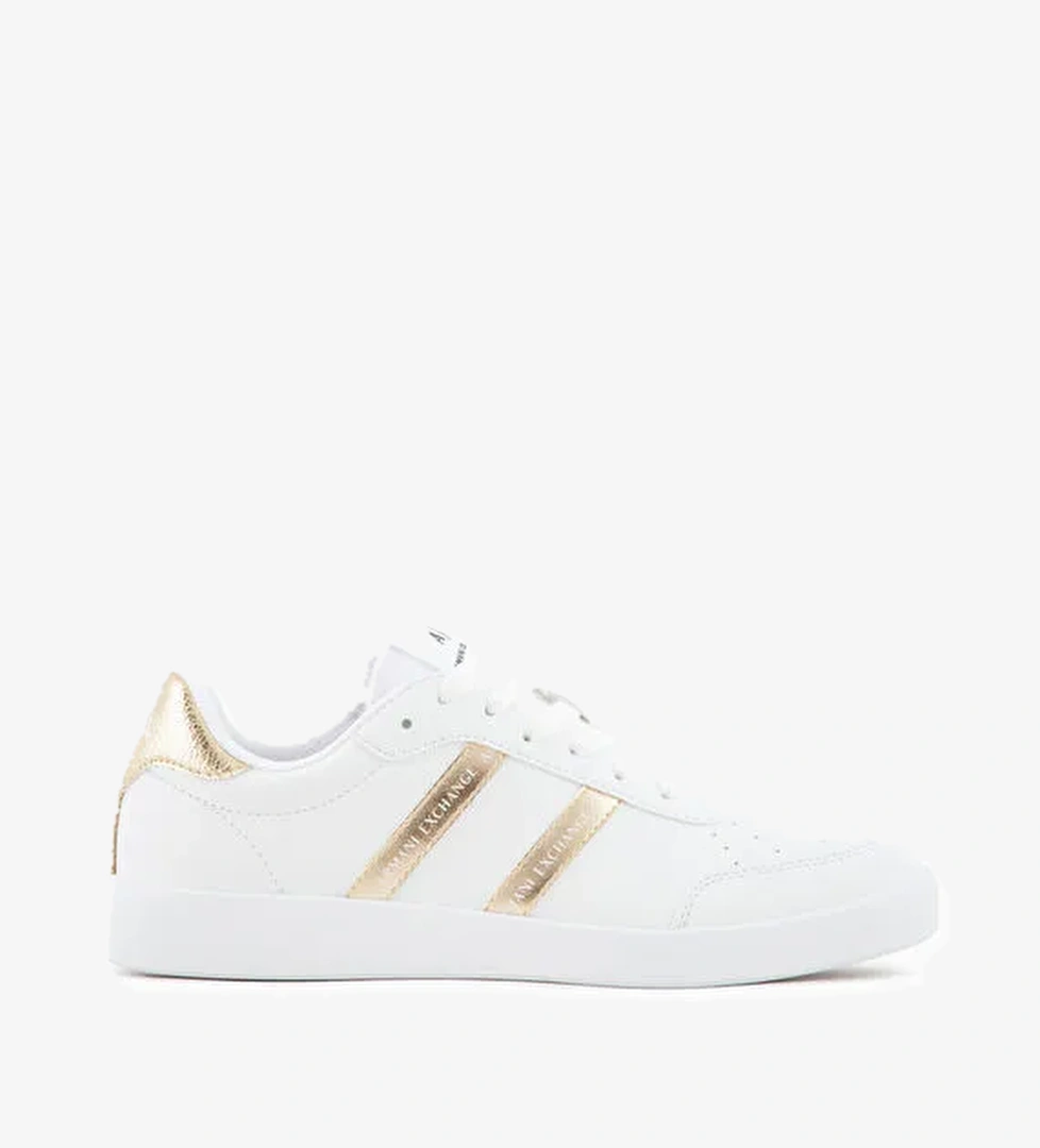 Armani Exchange Armani Exchange Beyaz-Sarı Kadın Deri Sneaker XDX148XV797T782 model görseli