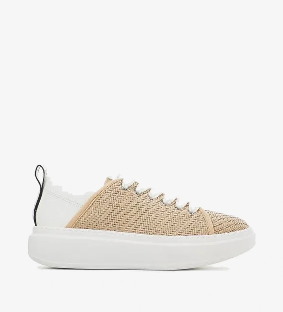 Alexander Smith Beyaz-Bej Kadın Deri - Kumaş Sneaker ASAZWYW0431NUE - Görsel 1