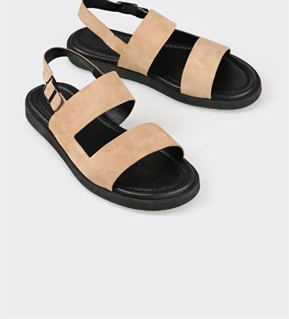 Vizon Deri Erkek Sandalet - Görsel 1