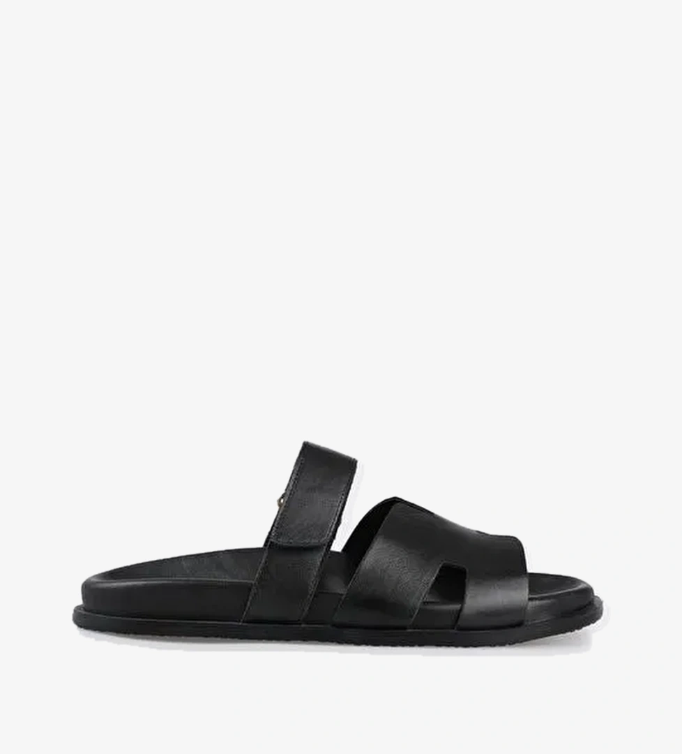 Siyah Kadın Düz Terlik - Görsel 1