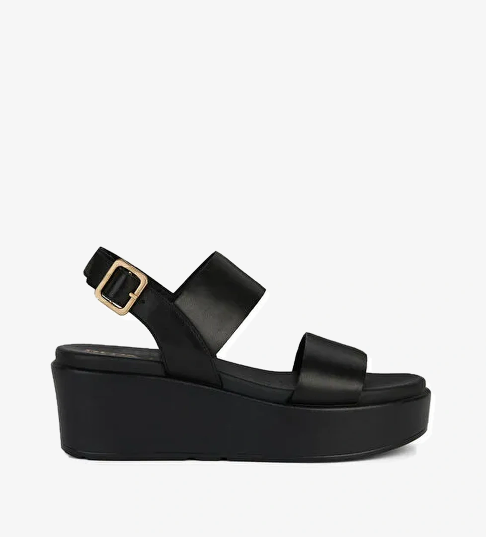 Geox Siyah Kadın Deri Sandalet D XAND 2.2S A - SMO.LEA - Görsel 1