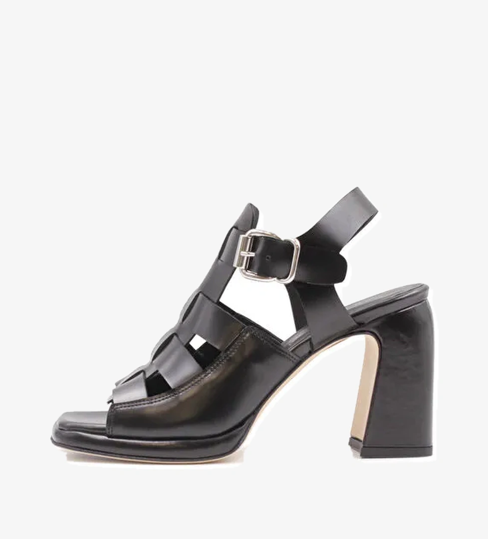 Laura Bellariva Siyah Kadın Deri Topuklu Ayakkabı 9503