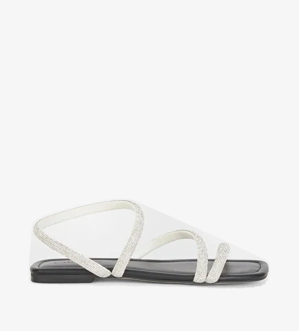 Chiara Ferragni Beyaz-Siyah Kadın Sandalet CF3355_001 - Görsel 1