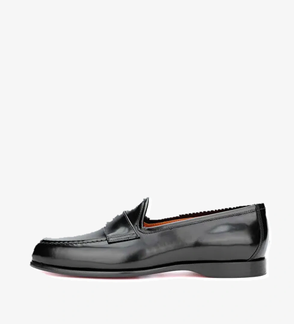 Tamer Tanca Siyah Erkek Deri Loafer 1016 1455 ERK AYK Y24 - Görsel 1