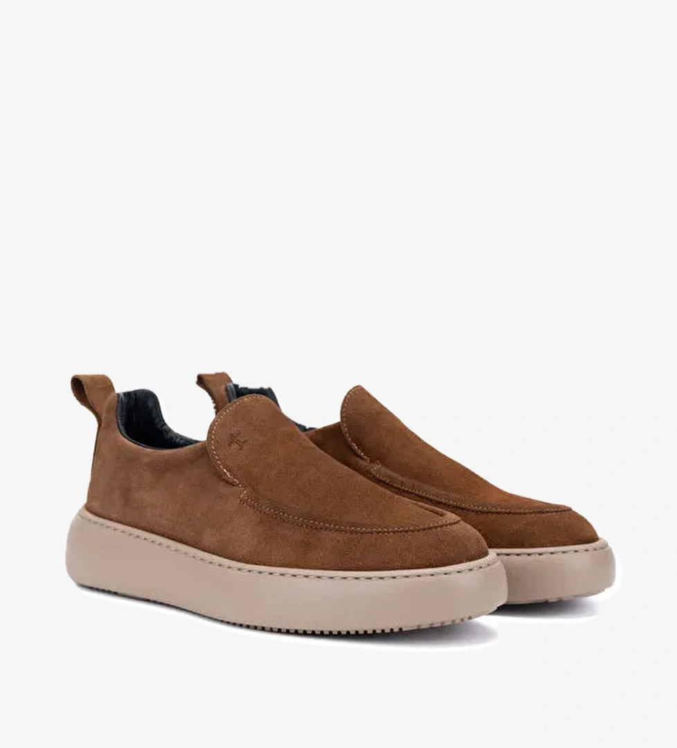 Tamer Tanca Tamer Tanca Erkek Hakiki Deri Tütün Süet Loafer Ayakkabı | Boyner Tütün - 1. görsel