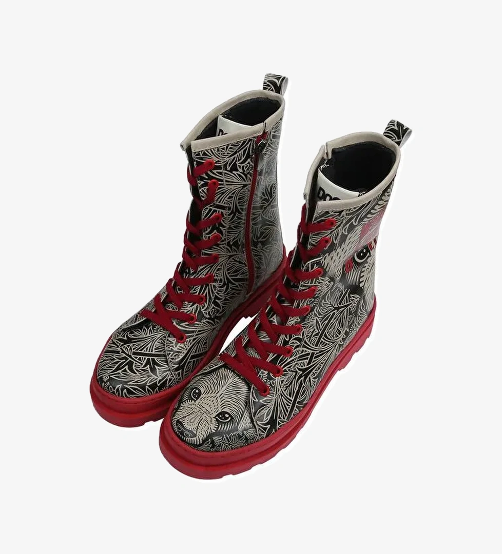 Kadın Vegan Deri Siyah Fermuarlı Uzun Bot - Good Boy Tasarım - Görsel 1