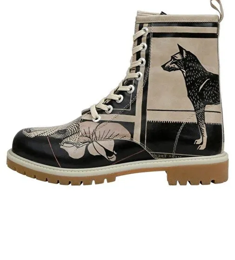 Kadın Vegan Deri Siyah Uzun Bot - Bad Boy Tasarım - Görsel 1