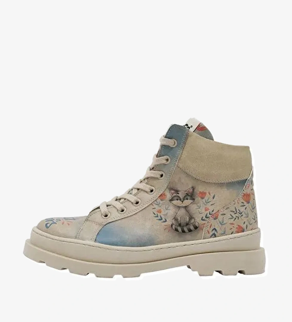 Kadın Vegan Deri Bej Bot - Lost in Colors Tasarım - Görsel 1