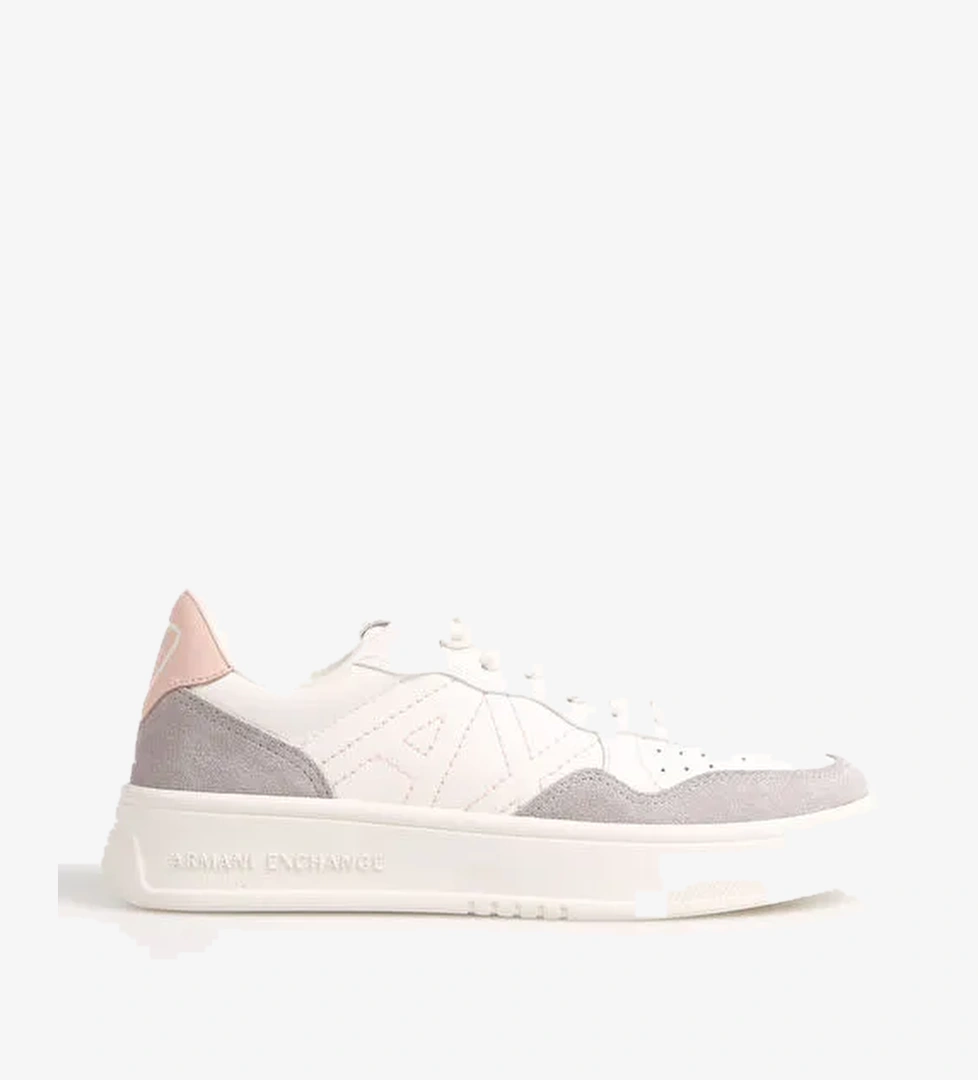 Armani Exchange Armani Exchange Beyaz-Gri Kadın Deri - Kumaş Sneaker XDX103XV579T788 model görseli