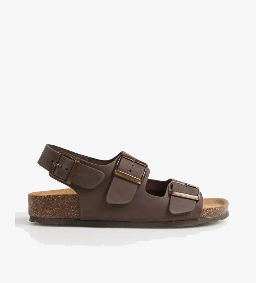 Più Natura Kahverengi Kadın Deri Sandalet 11 SAHARA - Görsel 1