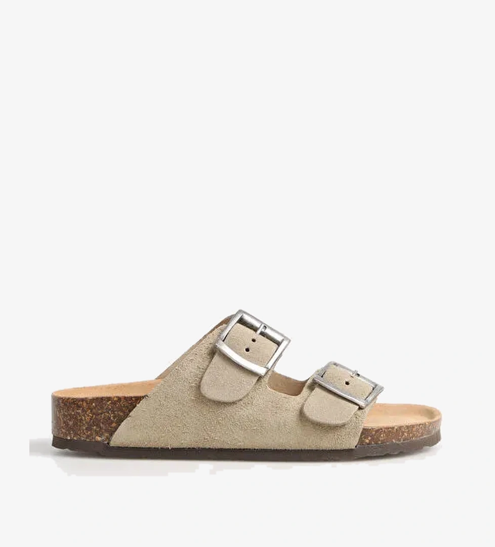 Più Natura Taba Kadın Deri Terlik 11 THESIS - Görsel 1