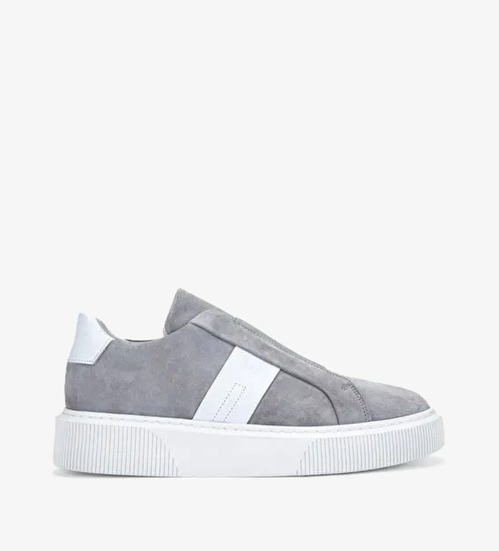 Valmenti Emma Erkek Taş Süet Hakiki Deri Sneakers & Spor Ayakkabı - Görsel 1