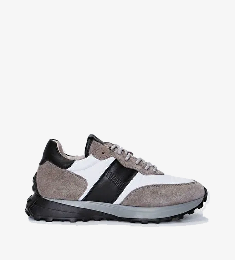 Valmenti Agatho Erkek Gri\Siyah Hakiki Deri Sneakers & Spor Ayakkabı - Görsel 1