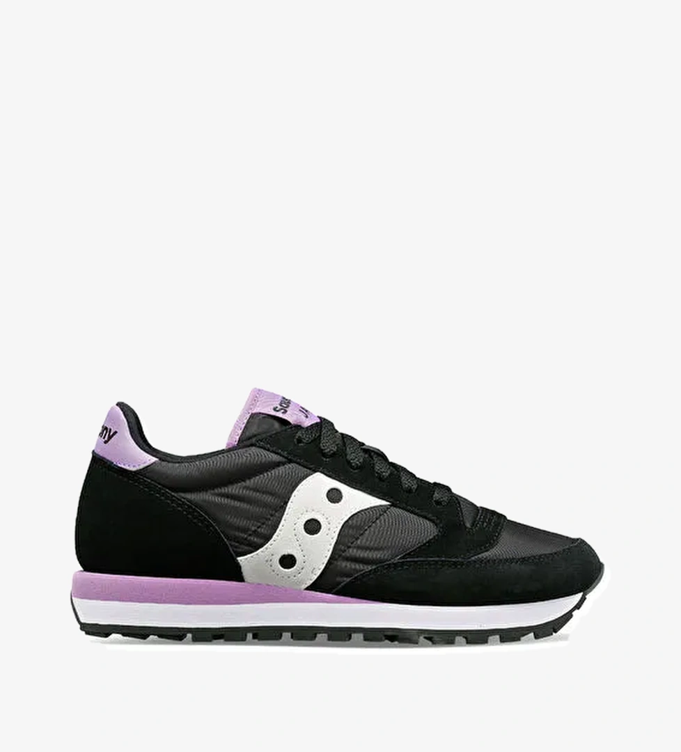 Saucony S1044-687 Siyah - Mor Deri Kadın Günlük Spor Ayakkabı - Görsel 1