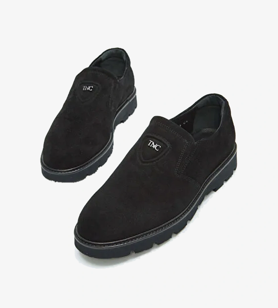 Tamer Tanca Siyah Erkek Deri Günlük Ayakkabı 183 26657 ERK AYK SK23/24 - Görsel 1