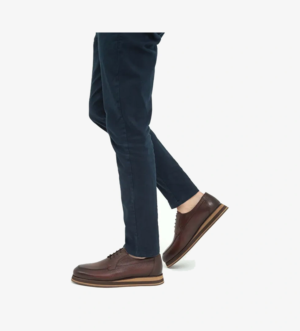 Tamer Tanca Siyah Erkek Deri Günlük Ayakkabı 708 4502 ERK AYK SK22/23 - Görsel 1