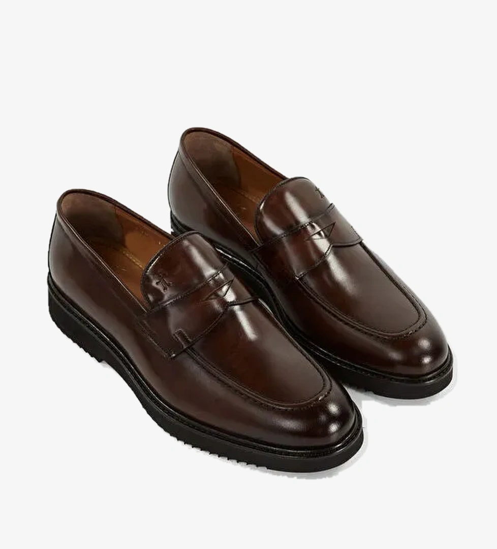 Tamer Tanca Siyah Erkek Deri Loafer 183 27351 ERK AYK SK23/24 - Görsel 1