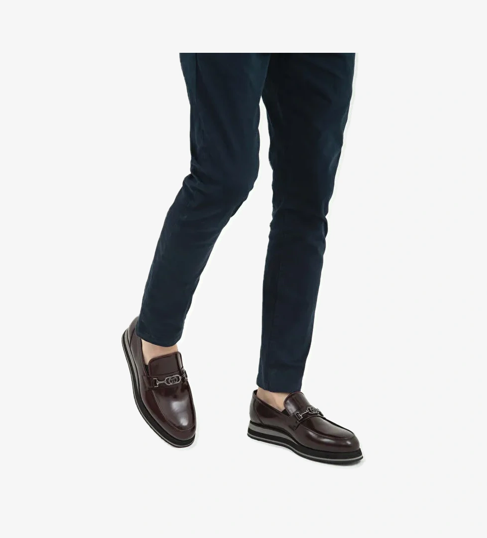 Tamer Tanca Siyah Erkek Deri Loafer 708 4501 ERK AYK SK22/23 - Görsel 1