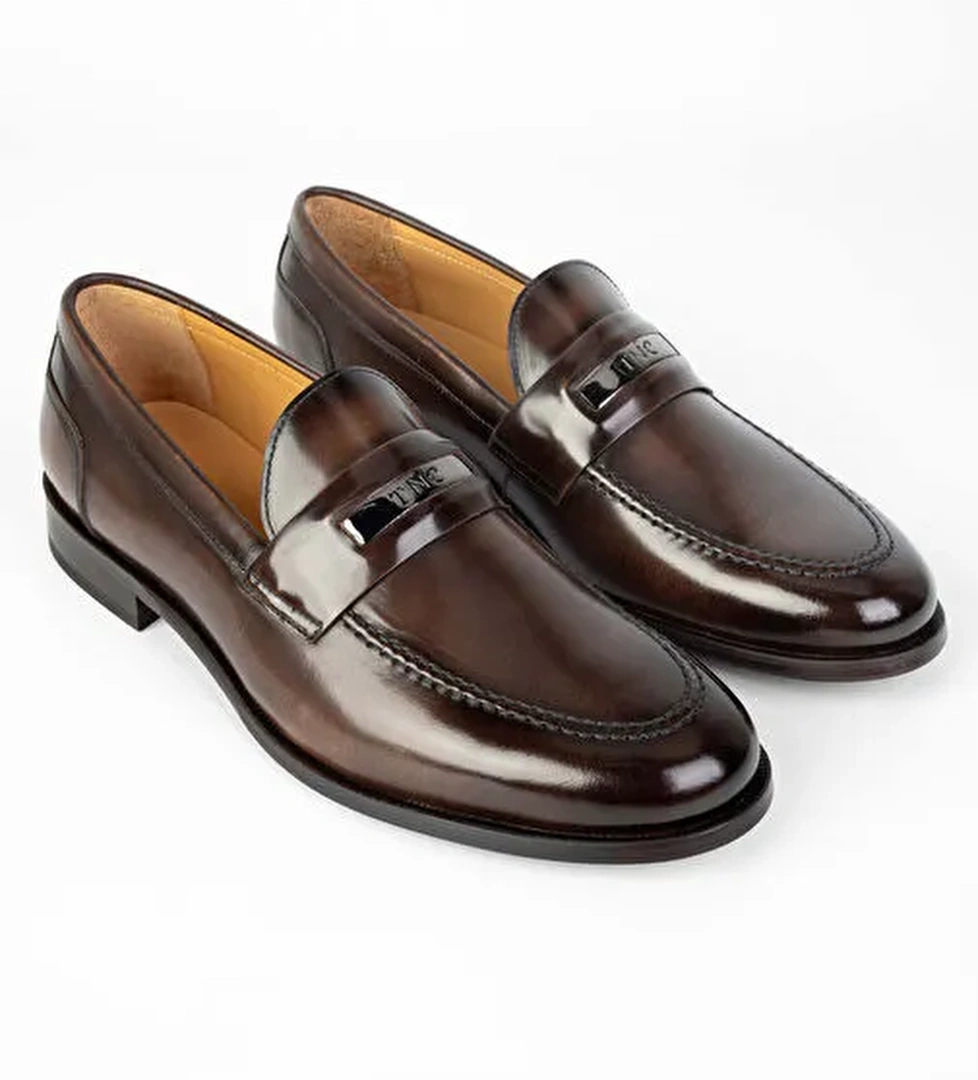 Tamer Tanca Kahverengi Erkek Deri Loafer 1016 70508 ERK AYK Y24 - Görsel 1