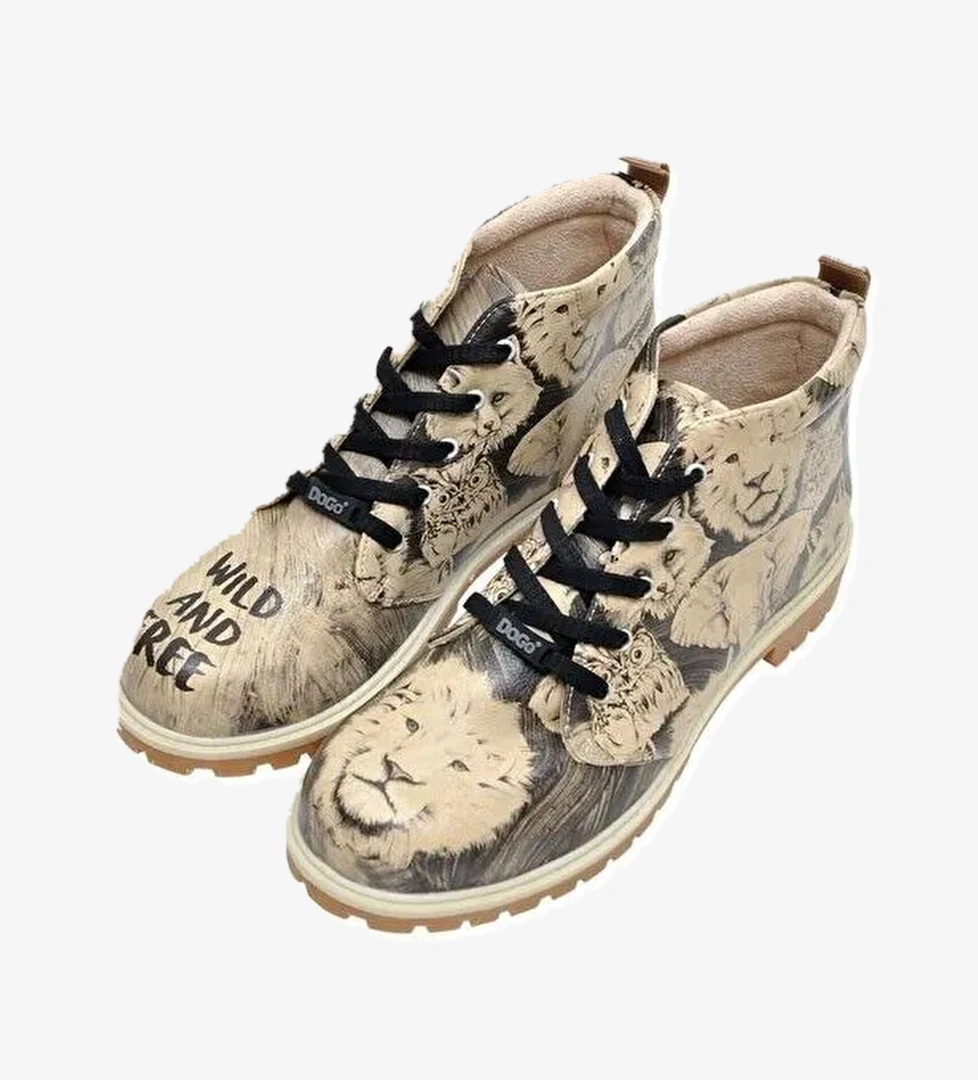 Erkek Vegan Deri Siyah Bilekte Bot - Wild and Free Tasarım - Görsel 1