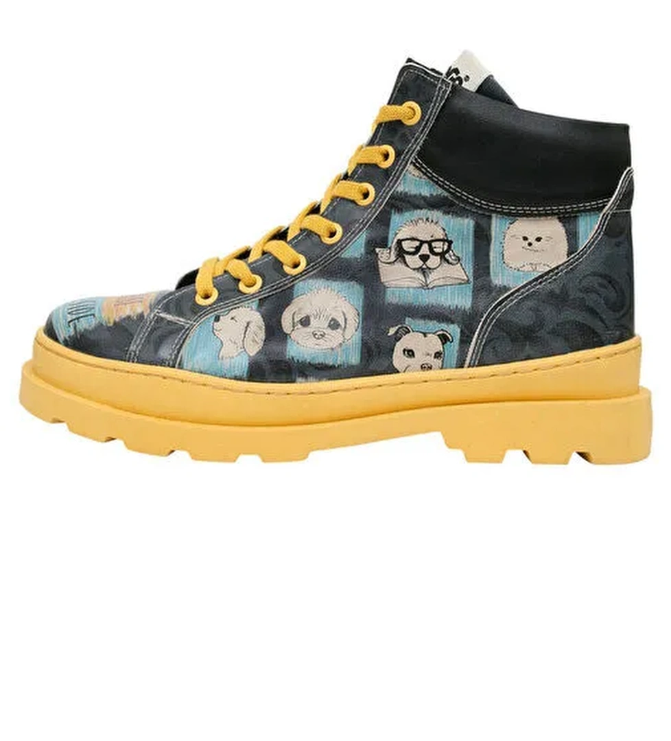 Kadın Vegan Deri Çok Renkli Bot - Choose Your Side Tasarım - Görsel 1