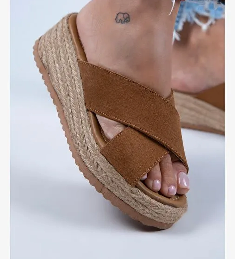 Manijero Taba Kadın Süet Terlik MNJ.079.03 - Görsel 1