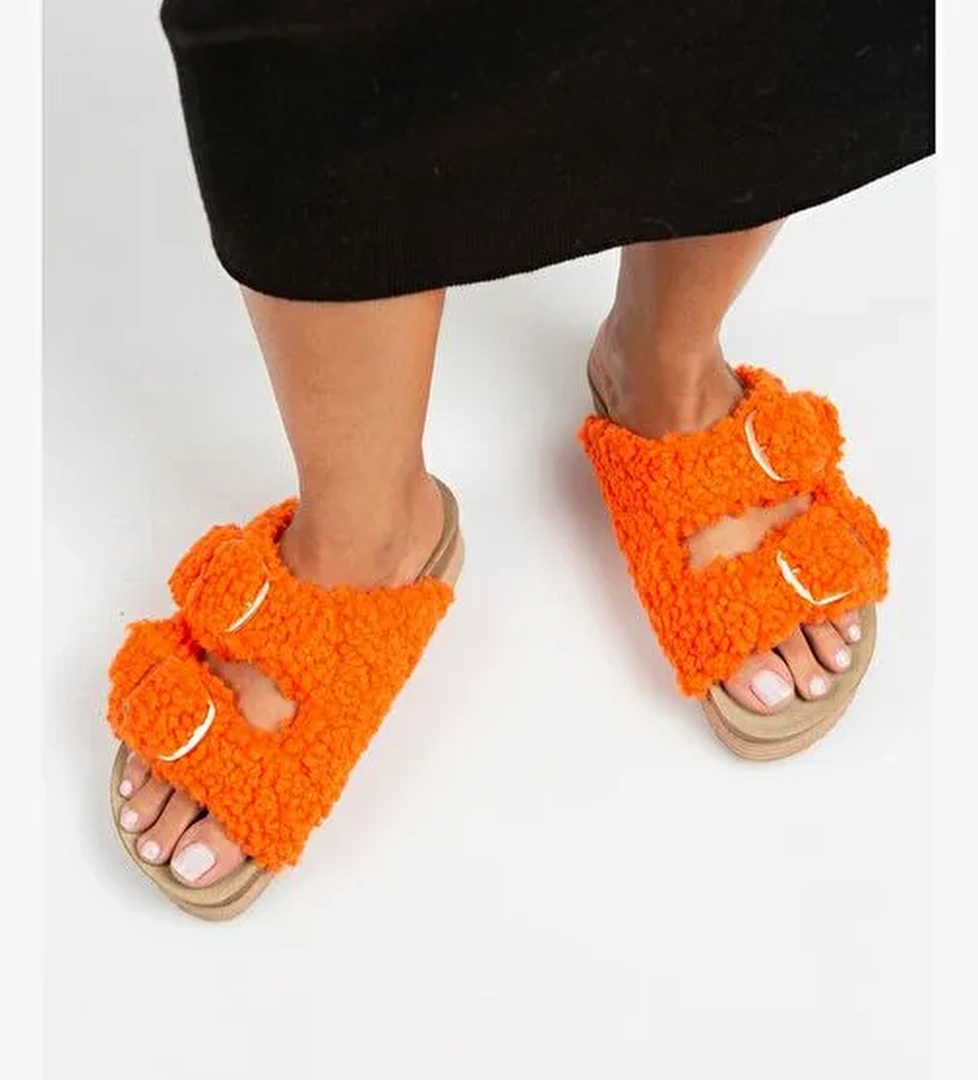 Manijero Turuncu Kadın Terlik MNJ.109.05 - Görsel 1