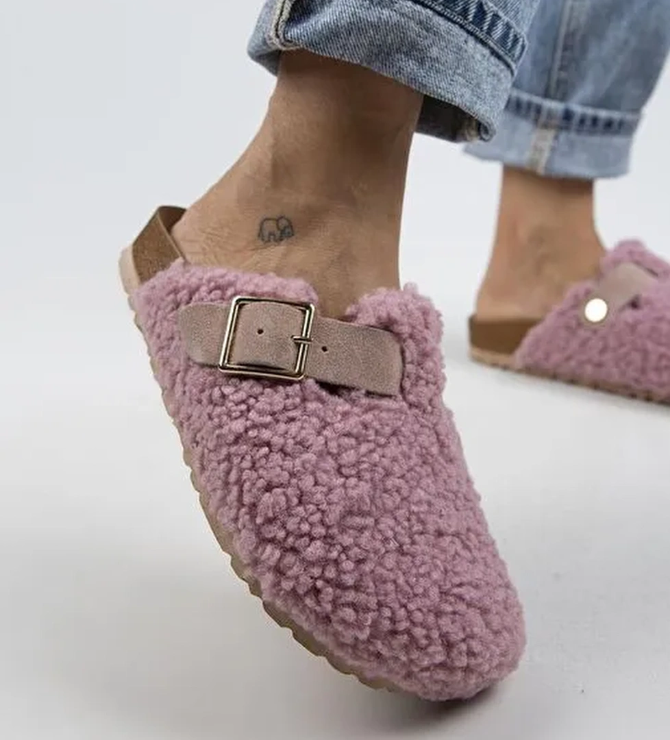 Manijero Pembe Kadın Terlik MNJ.101.01 - Görsel 1