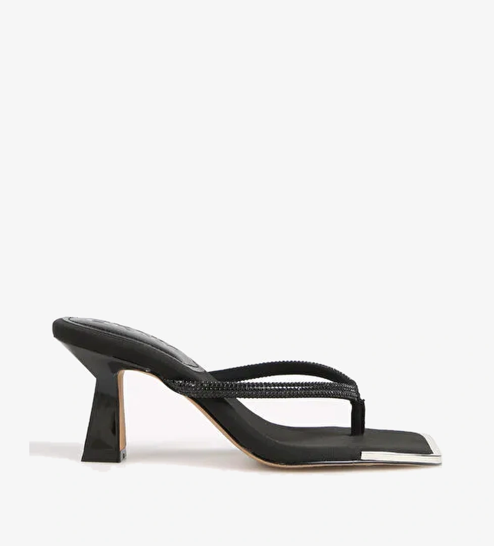 Dkny Siyah Kadın Topuklu Sandalet JOAN - MID THONG SANDAL - Görsel 1