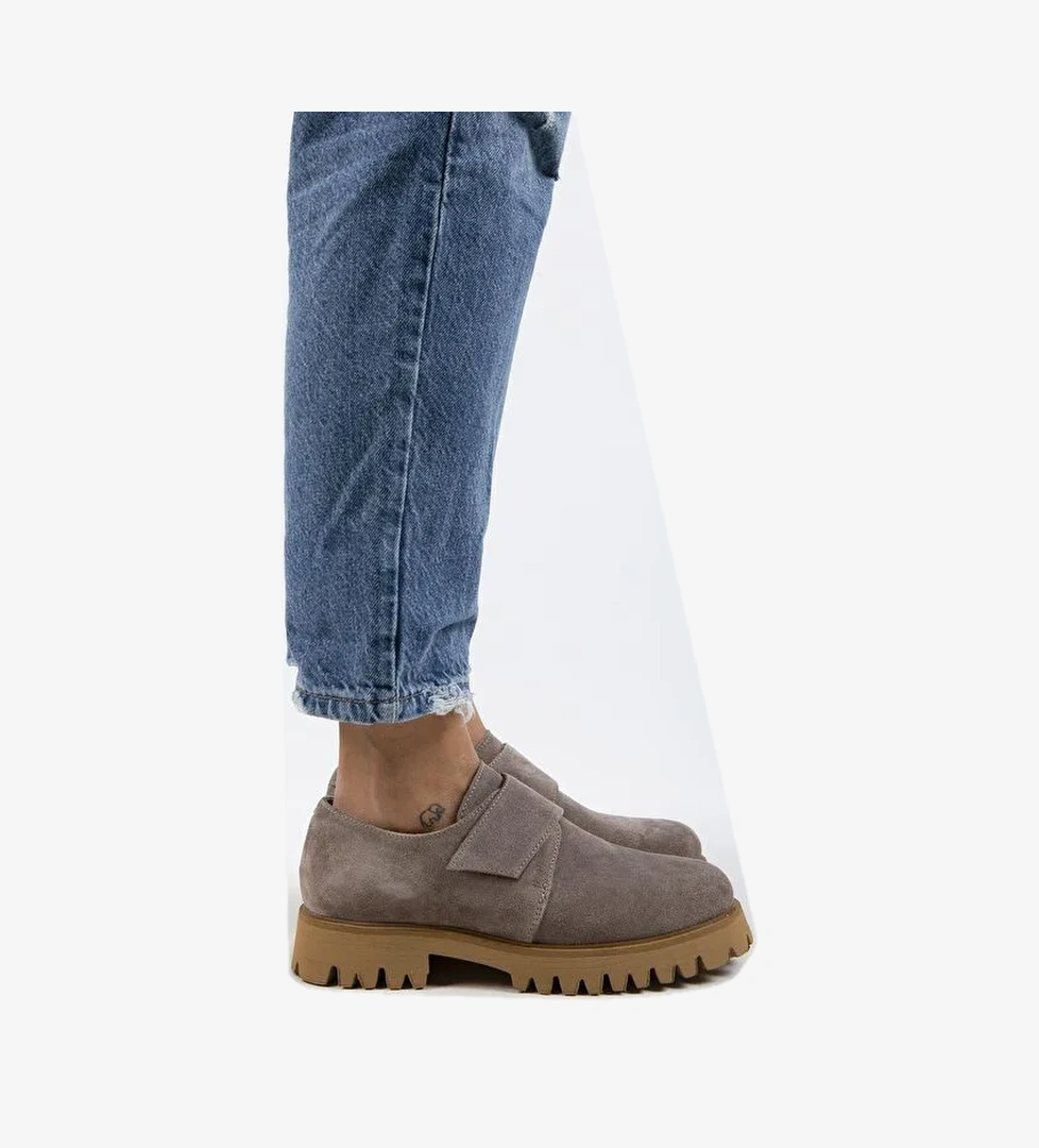 Manijero Vizon Kadın Süet Günlük Ayakkabı MNJ.112.03 - Görsel 1