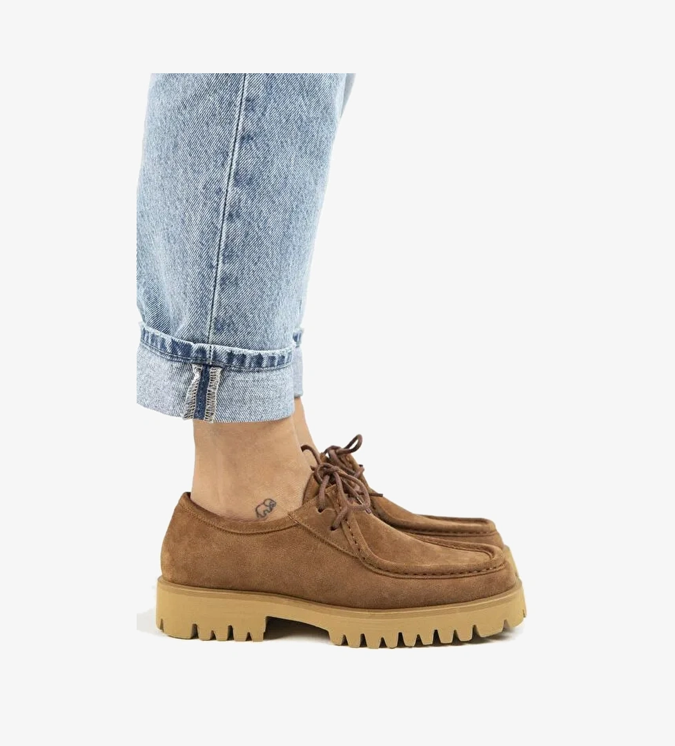 Manijero Taba Kadın Süet Günlük Ayakkabı MNJ.118.02 - Görsel 1