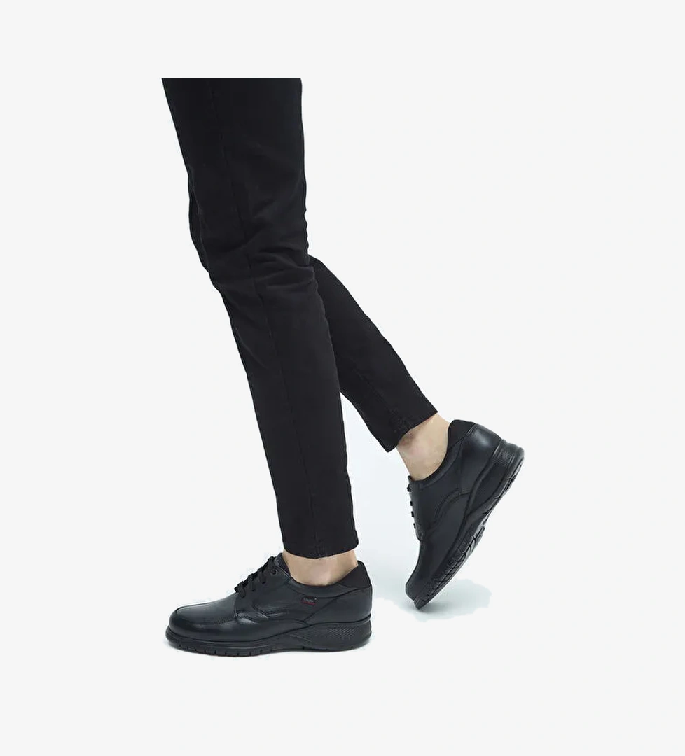 CALLAGHAN Erkek Hakiki Deri Siyah Casual Ayakkabı - Görsel 1