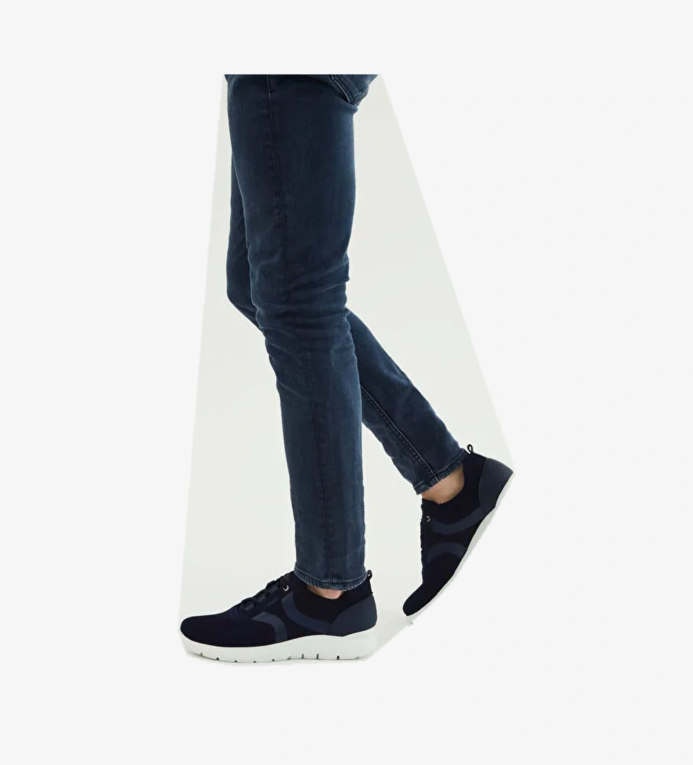 CALLAGHAN Erkek Tekstil Deri Lacivert Sneakers & Spor Ayakkabı - Görsel 1