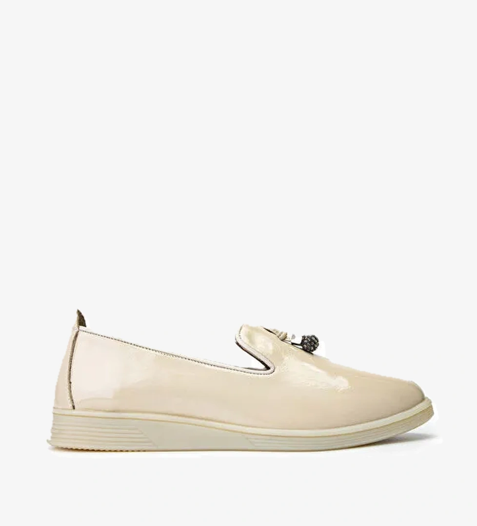 Tamer Tanca Siyah Kadın Rugan Günlük Ayakkabı 672 2255 BN AYK Y24 - Görsel 1