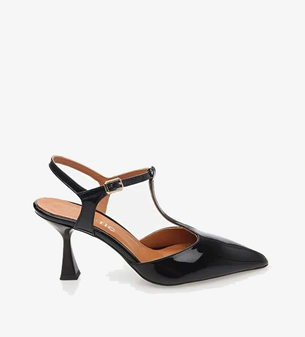 Hakiki Deri Siyah Kadın Stiletto - Görsel 1