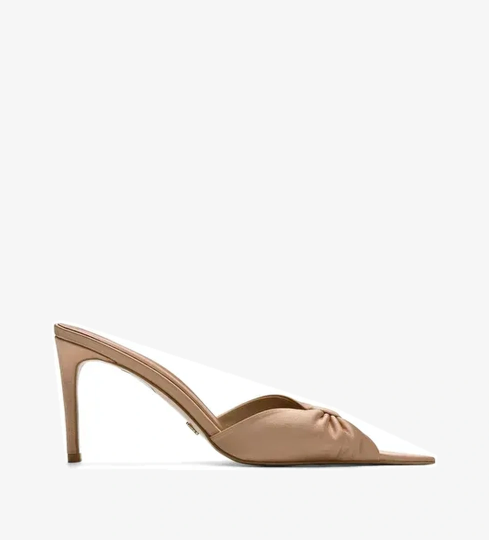 Jabotter Siyah Kadın Saten Topuklu Terlik JAB4496 / 2110K - Görsel 1