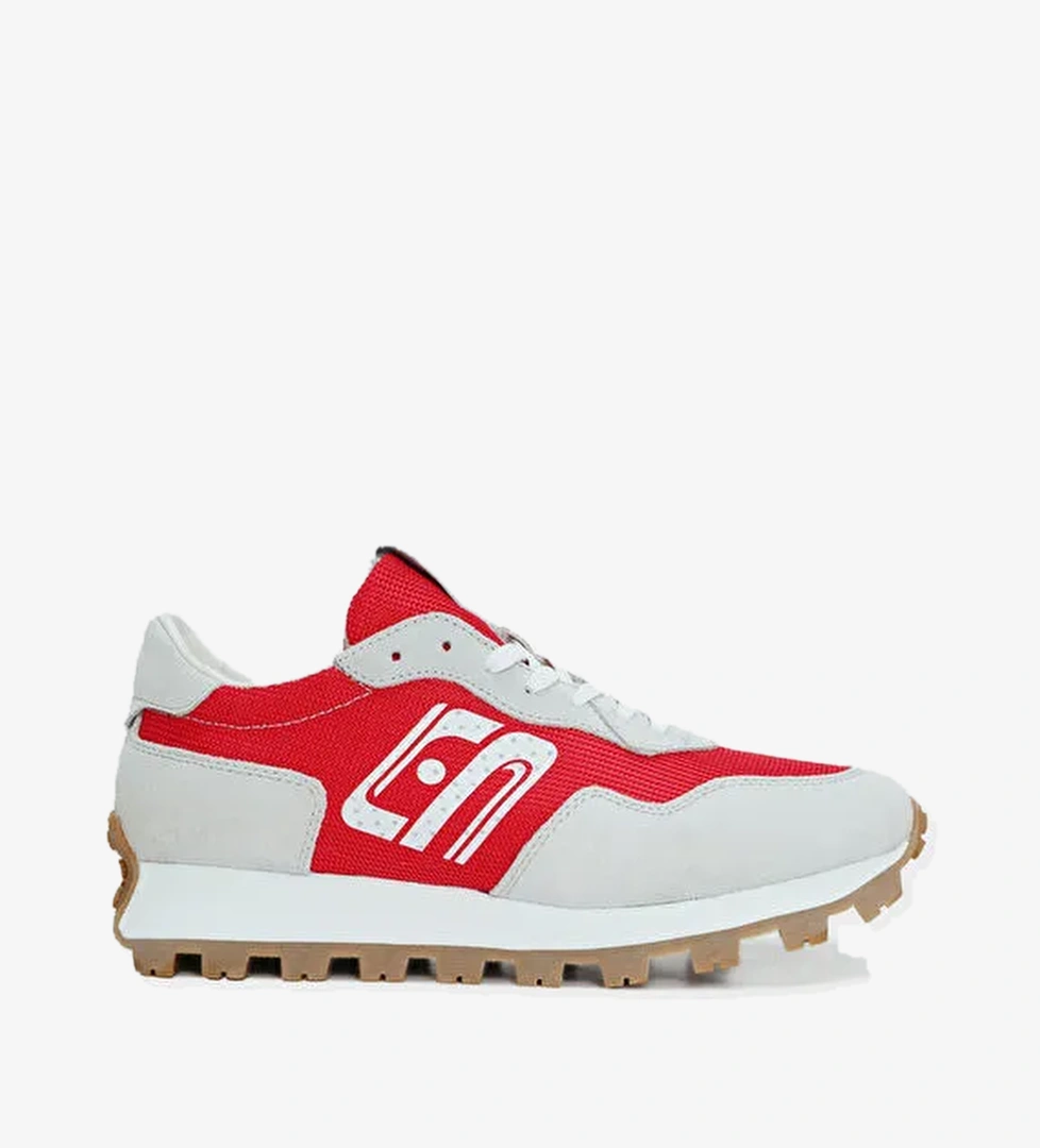 Arthur Erkek Deri Sneaker Ayakkabı Kırmızı - Görsel 1